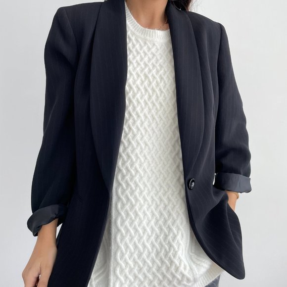 Talbots cable knit sleeveless sweater vets in cream white - Picture 8 of 10